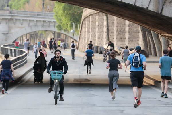 Les voies sur berges le 19 mars 2020 à Paris.