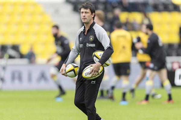 Xavier Garbajosa, avant le match stade Rochelais-Castres Olympique en avril 2018