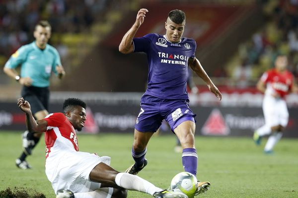 Le toulousain Machach, l'auteur du premier but du match