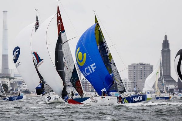 Les 36 skippers de la Solitaire Urgo se sont élancés du Havre 