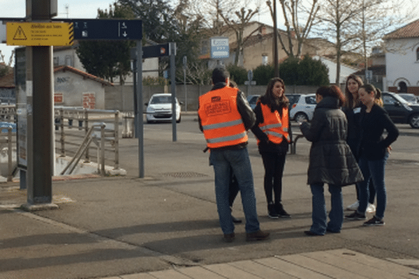 Tous les usagers étaient abordés ce mercredi à Muret