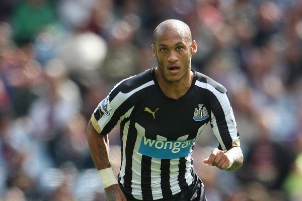 Yoan Gouffran sous le maillot de Newcastle en 2014.