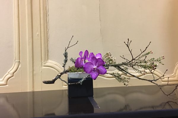 Vesoul, l'une des réalisations des stagiaires en ikebana