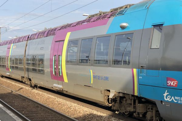 TER en gare de Sablé-sur-Sarthe,12 avril 2018
