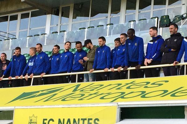 Les joueurs du FC au stade de la Beaujoire à Nantes - 16 avril 2017