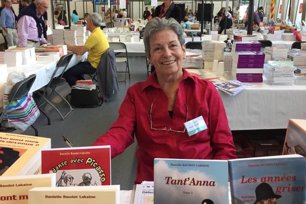 Danielle Baudot Laksine au Festival du livre de Mouans Sartoux 2017.