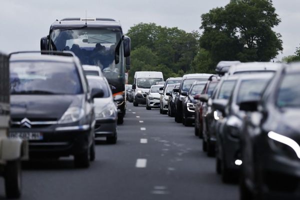 Des embouteillages sur l'A13.