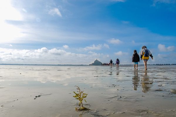 Baie du Mont Saint-Michel sous le soleil