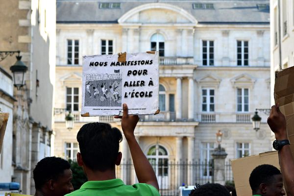 Une manifestation pour les droits des mineurs isolés à Orléans, en août 2019. Photo d'illustration