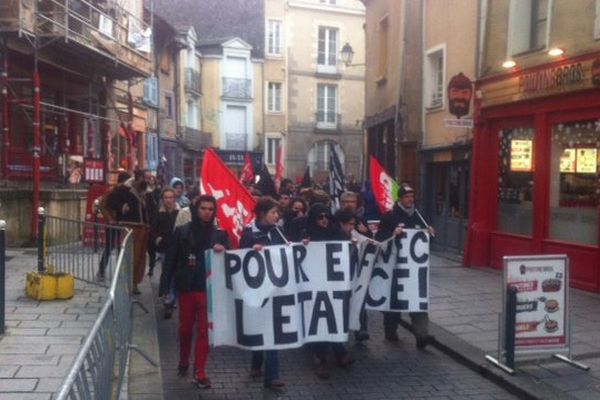 Manifestation à Rennes contre l'état d'urgence