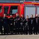 L'équipe des sapeurs-pompiers du Sdis 31 qui est détaché pour rejoindre l'archipel de Mayotte et venir en aide à la population après le passage du cyclone Chido.