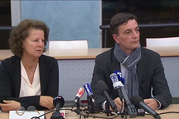 Françoise Buffet et Alain Fontanel, adjoints au maire de Strasbourg 