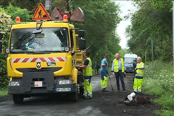 Les travaux avaient commencé le jeudi 31 mai pour restaurer la RD81 sur la ZAD de Notre-Dame-des-Landes