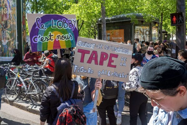 Une manifestation en faveur de la PMA pour toutes en avril 2021. Photo d'illustration