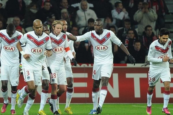 L'équipe des Girondins de Bordeaux. 