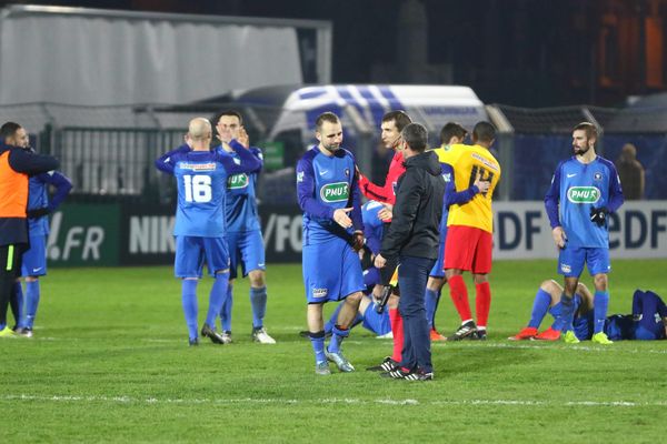 Les joueurs de l'ESC Longueau, le 6 janvier 2019.