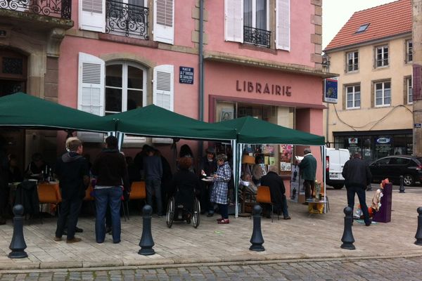 La librairie Quantin à Lunéville permettait ce samedi de dévorer des livres.