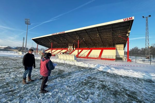 Le stade Léo Lagrande de Maubeuge ce jeudi 18 janvier 2024