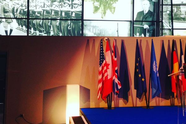 L'inauguration du musée guerre et paix a eu lieu 55 ans jour pour jour après le traité de l'Elysée / Nobion-Porcien, Ardennes, 22 janvier 2018