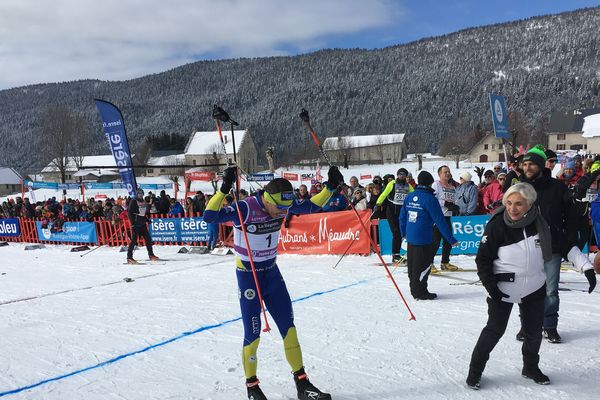  Robin Duvillard s'est finalement imposé sur le 45km de la Foulée blanche, ce 4 février à Autrans (Isère).