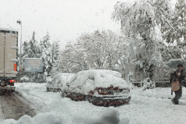 Neige dans la Loire - 20 novembre 2013