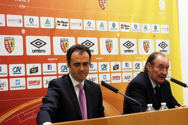 Ignacio Aguillo et Gervais Martel (RC Lens).