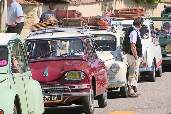 Reconstitution d'embouteillage à Rioz. Une image de Fabienne Lemoing.