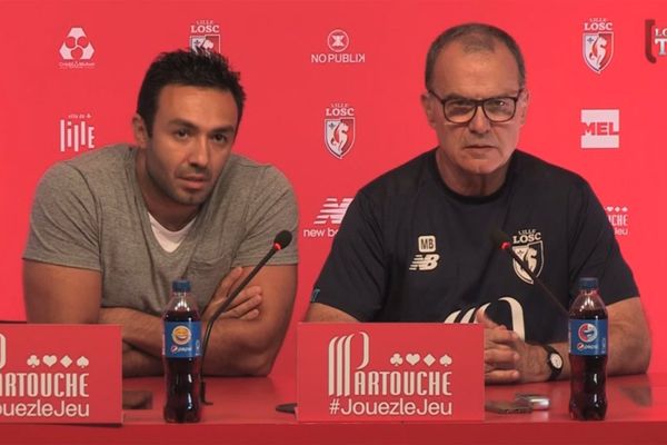 Marcelo Bielsa et son traducteur