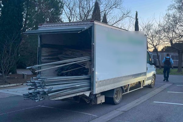 Le camion était en forte surcharge.