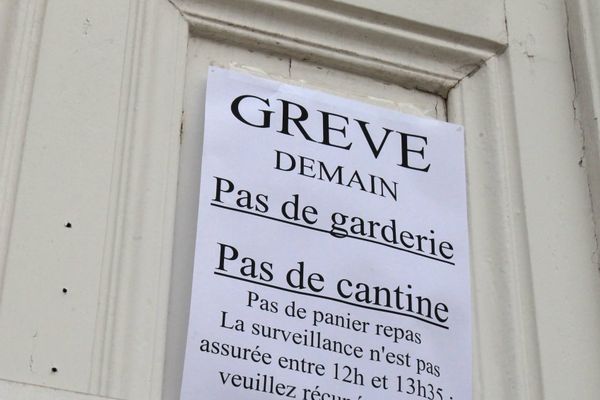 Illustration - Grève dans les cantines scolaires, le mardi 10 octobre 2017. 