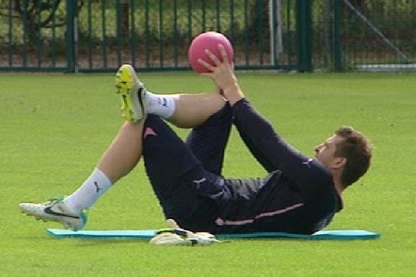 Cédric Carrasso à l'entraînement