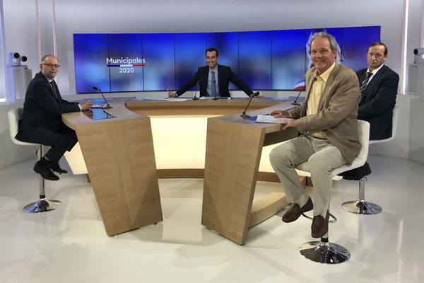 Gilles Beder, Michel Bugada et Michel Cetre sur le plateau de Jérémy Chevreuil.