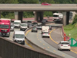 Le village de Bermont est situé juste au-dessus de l'autoroute