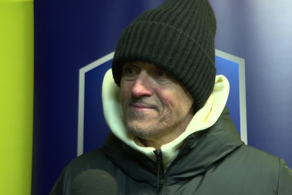 Luis Enrique à la sortie du match USO-PSG samedi 20 janvier 2024.