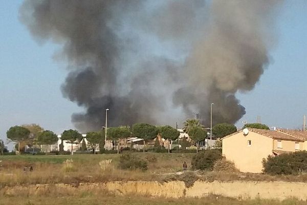 Un incendie est en cours à Canet-en-Roussillon