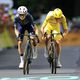 Tour de France 2024, sprint final mardi 10 juillet entre le danois Jonas Vingegaard et le slovène Tadej Pogacar.