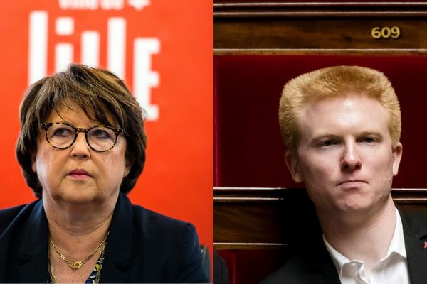 Martine Aubry et Adrien Quatennens. 