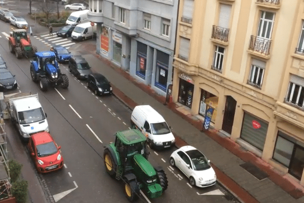 Les agriculteurs avaient manifesté à Metz le 21 décembre 2017. 