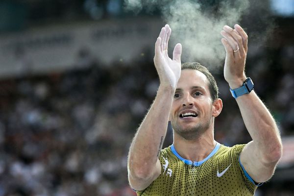 Renaud Lavillenie, lors d'un meeting à Lausanne, le 5 juillet 2019.