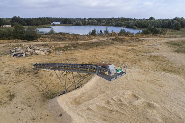 Un carrière de sable du groupe Lafarge