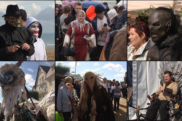 Voilà un échantillon des personnages que vous pourrez croiser ce weekend à Merville-Franceville