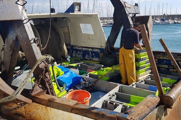 Sète - un bateau de pêche - septembre 2018.