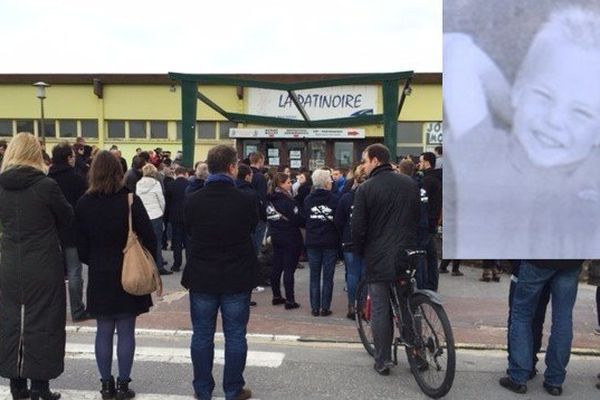 Emotion devant la patinoire de Dunkerque