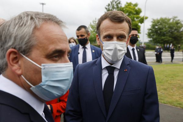 Emmanuel Macron et Xavier Bertrand se sont rencontrés lundi 28 juin à Douai dans le Nord.