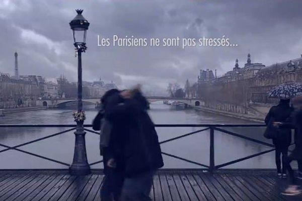 Capture d'écran du clip de France 3 pour le 40ème marathon de Paris.