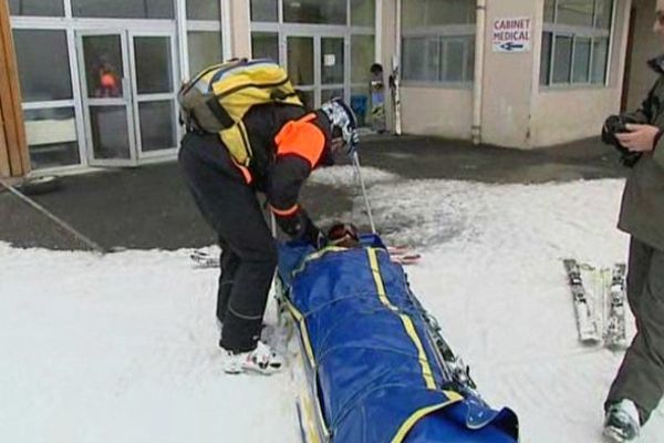 Pendant les vacances scolaires entre 15 à 40 accidents de ski par jour à Gourette