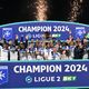 L'AJA sacrée championne de Ligue 2 au stade de l'Abbé-Deschamps, vendredi 17 mai 2024.