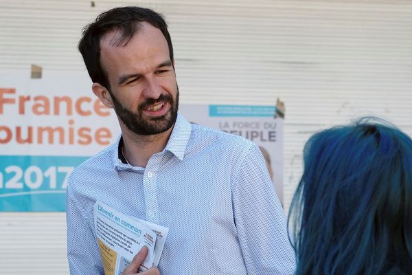 Le Toulousain Manuel Bompard, membre de la France Insoumise