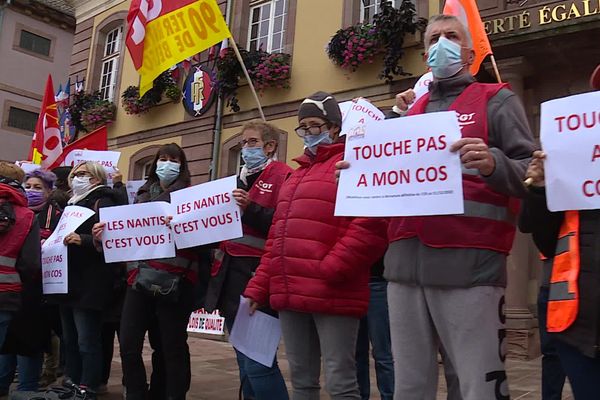 Manifestation des agents de la ville de Belfort et de l'agglo, lundi 28 septembre