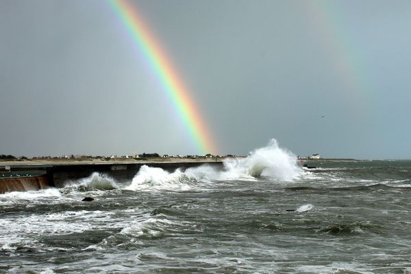 Joli arc-en-ciel sur Lesconil